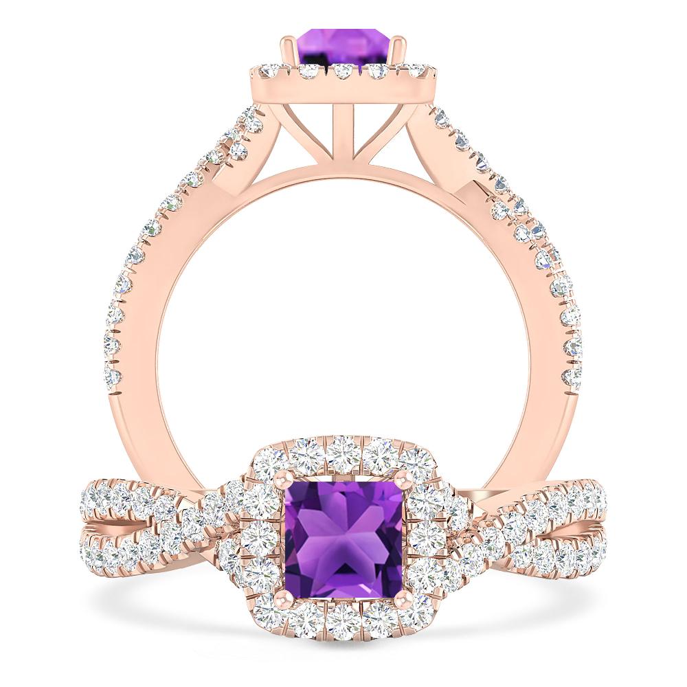 Rose Gold - Amethyst