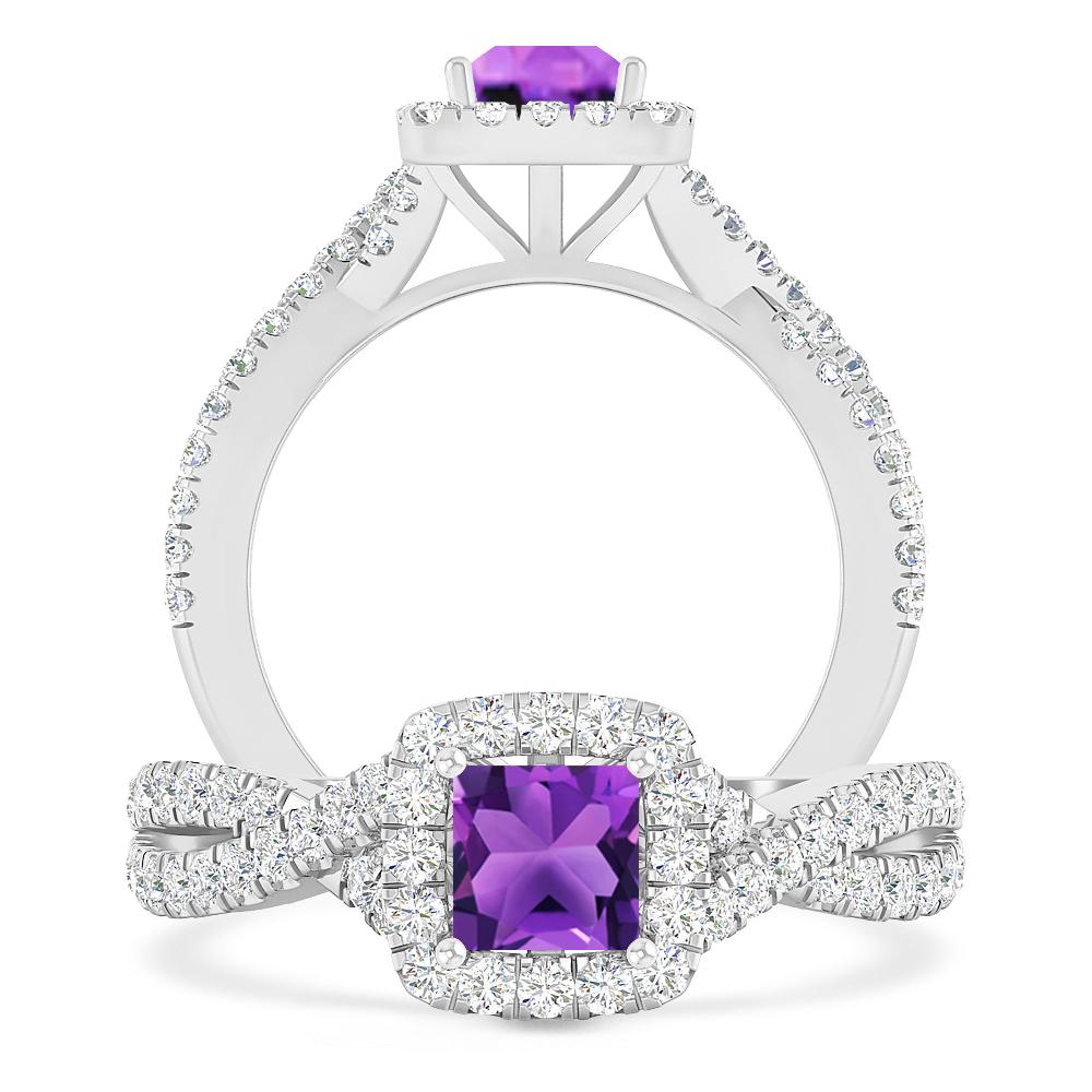 White Gold - Amethyst