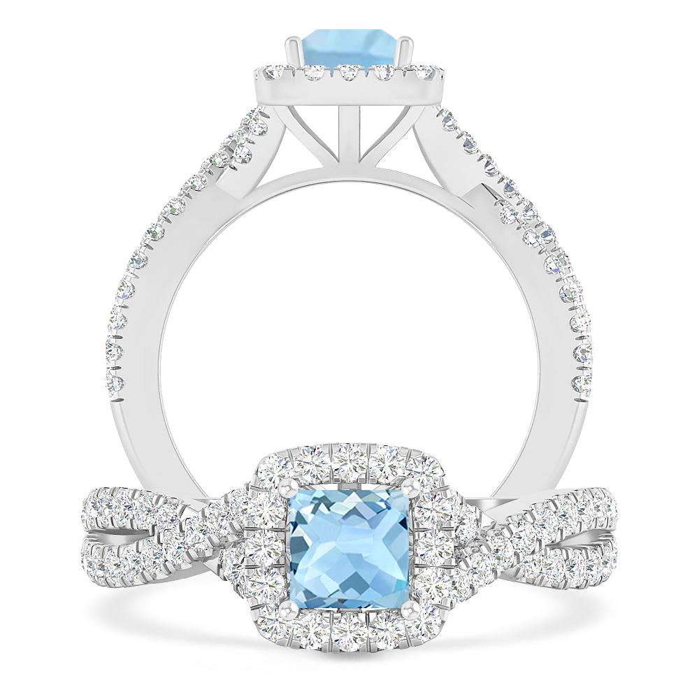 White Gold - Aquamarine
