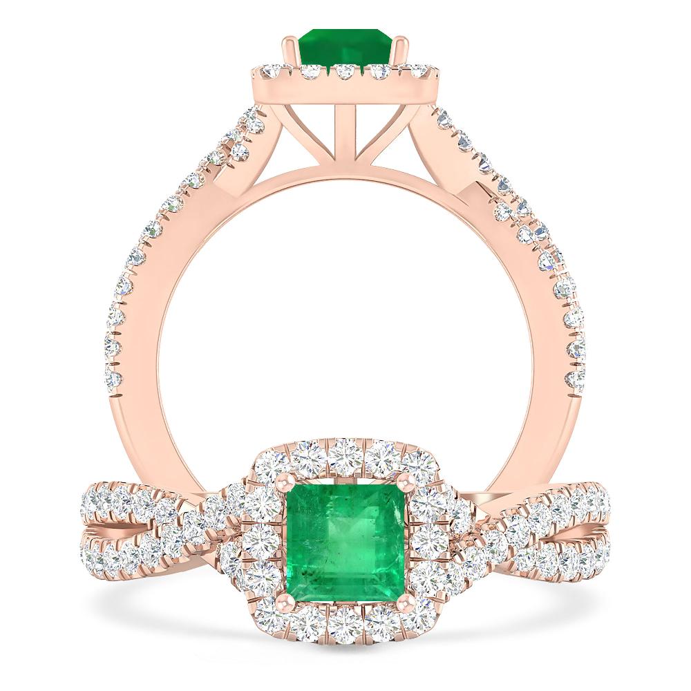 Rose Gold - Emerald