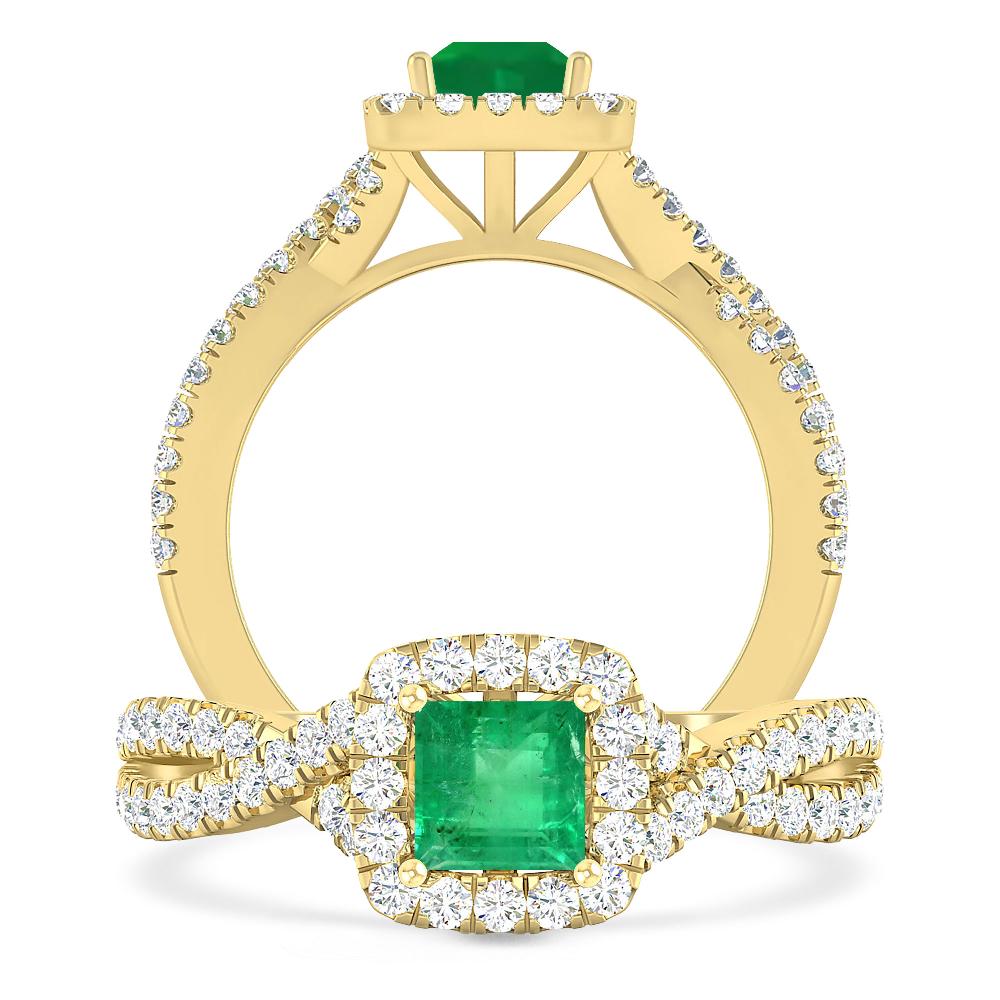 Yellow Gold - Emerald