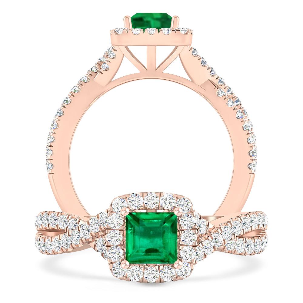 Rose Gold - Emerald