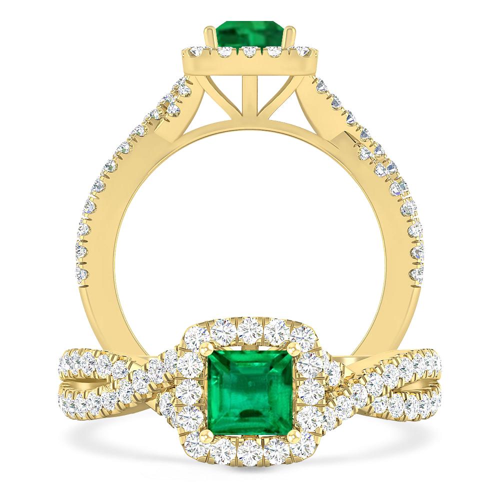 Yellow Gold - Emerald