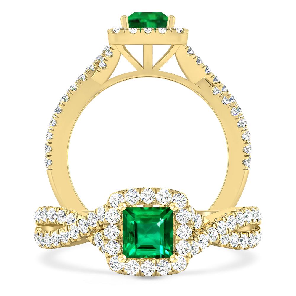 Yellow Gold - Emerald
