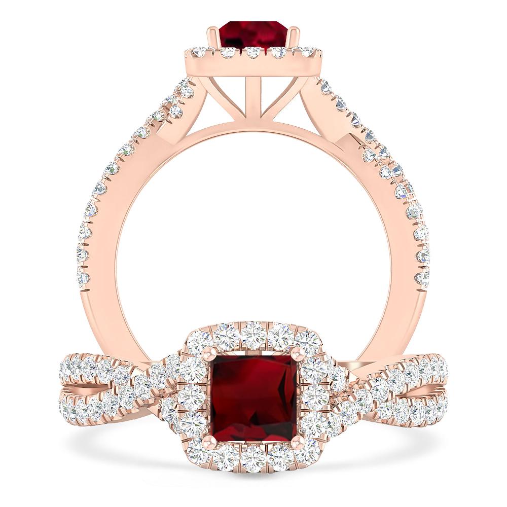 Rose Gold - Garnet