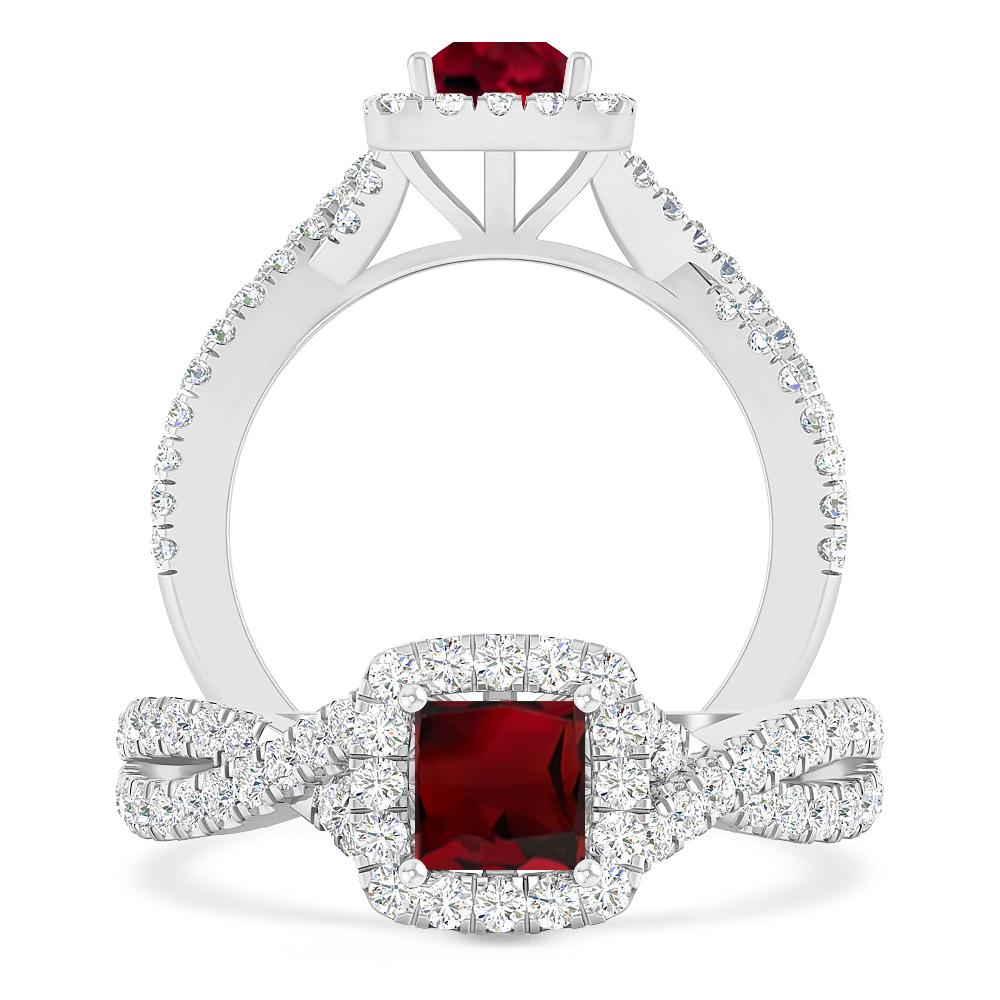 White Gold - Garnet