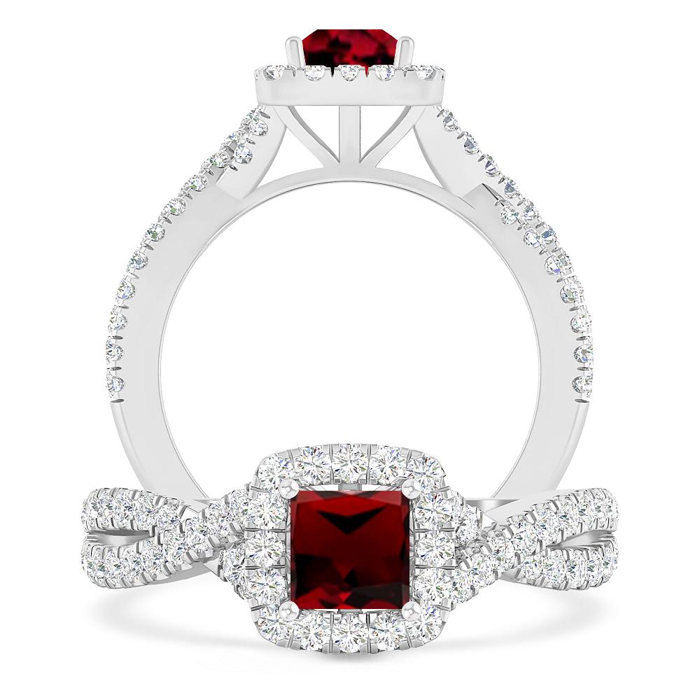 White Gold - Garnet