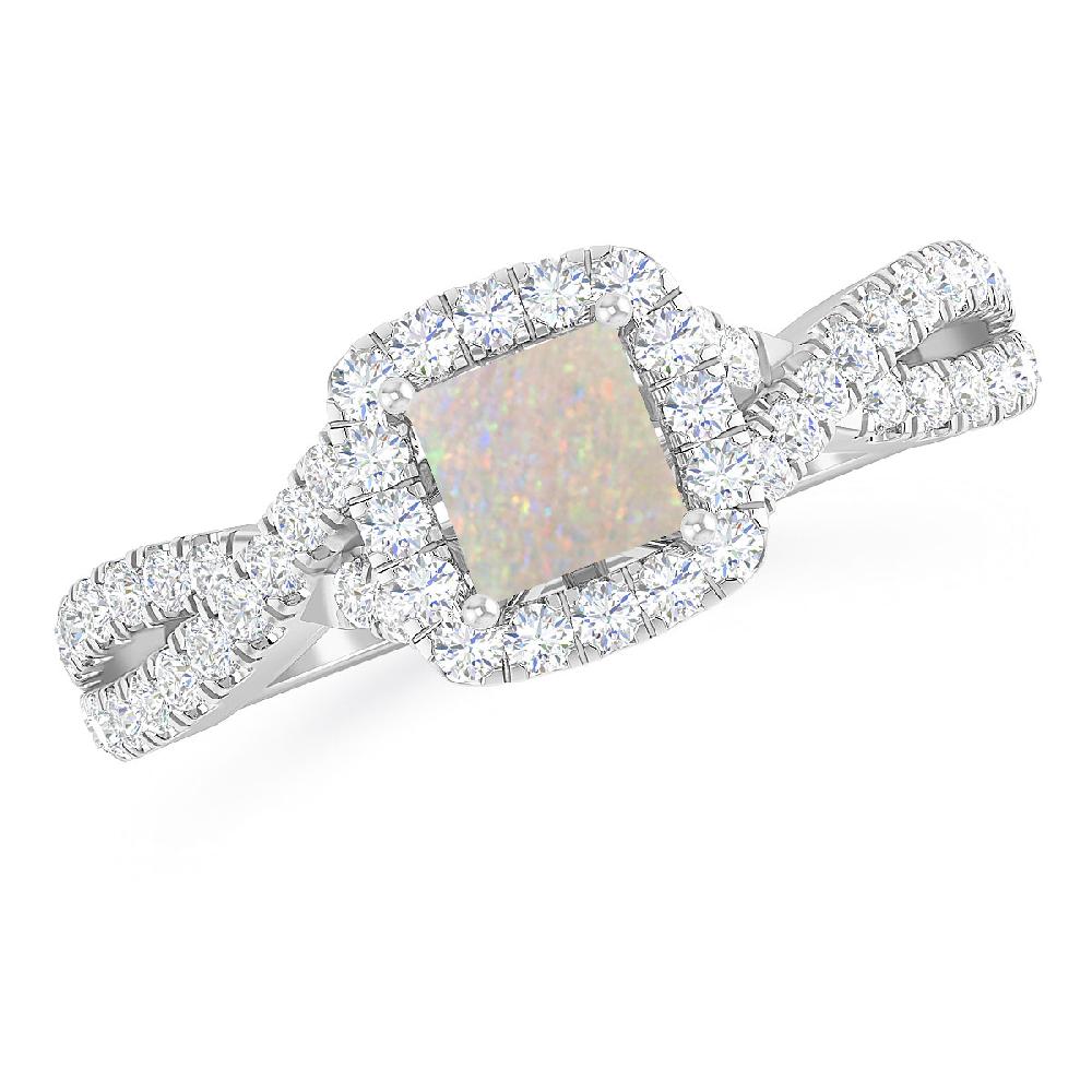 White Gold - Opal