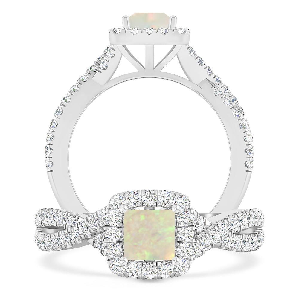 White Gold - Opal