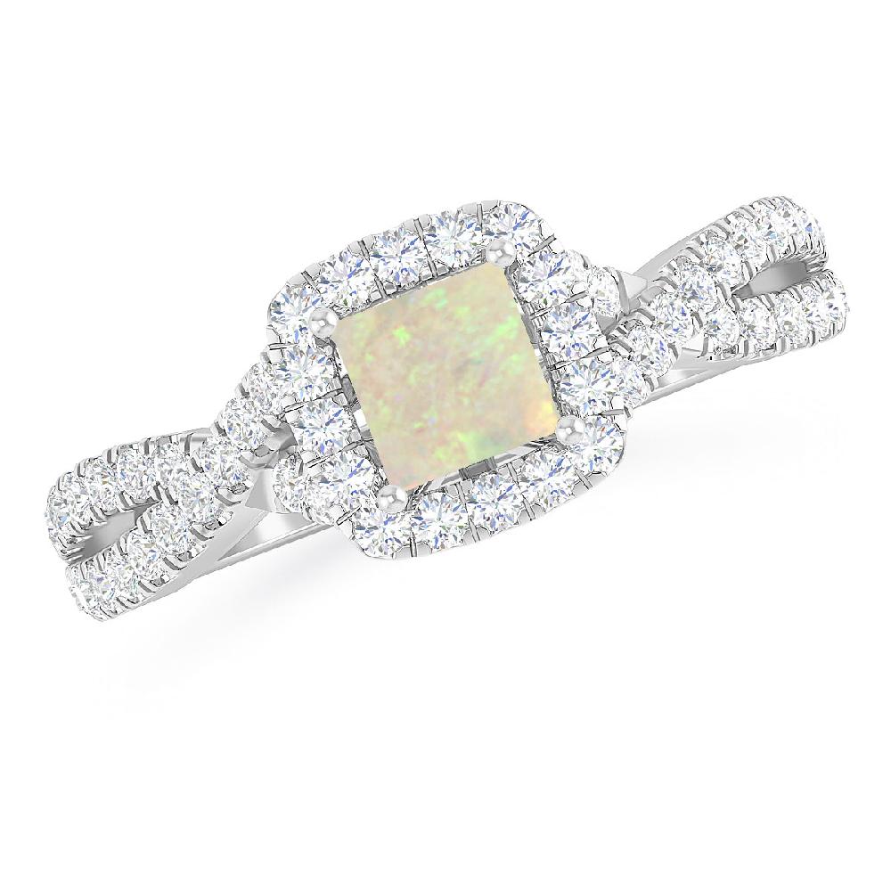 White Gold - Opal