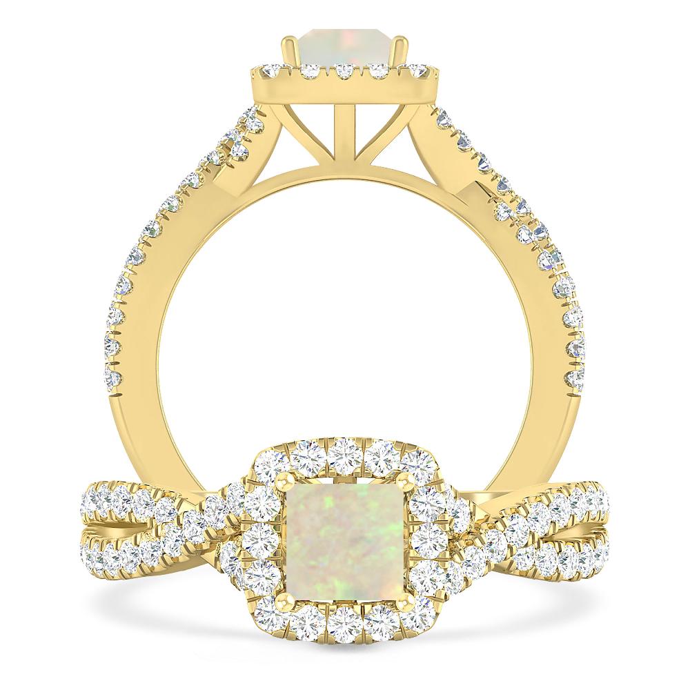 Yellow Gold - Opal