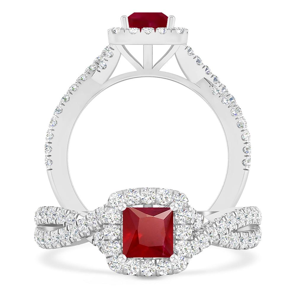 White Gold - Ruby