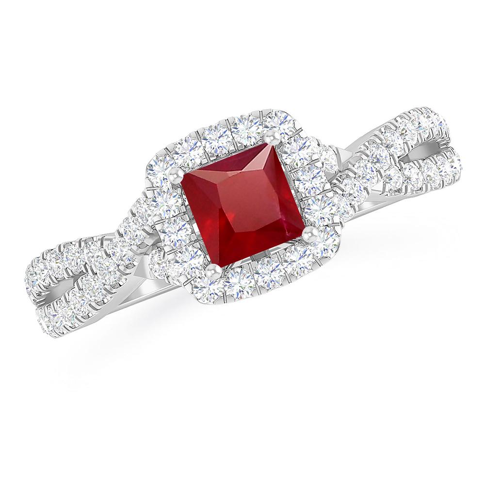 White Gold - Ruby