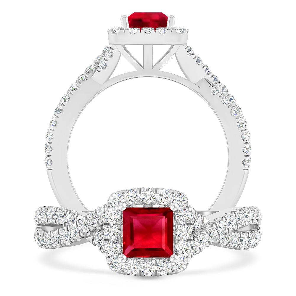 White Gold - Ruby