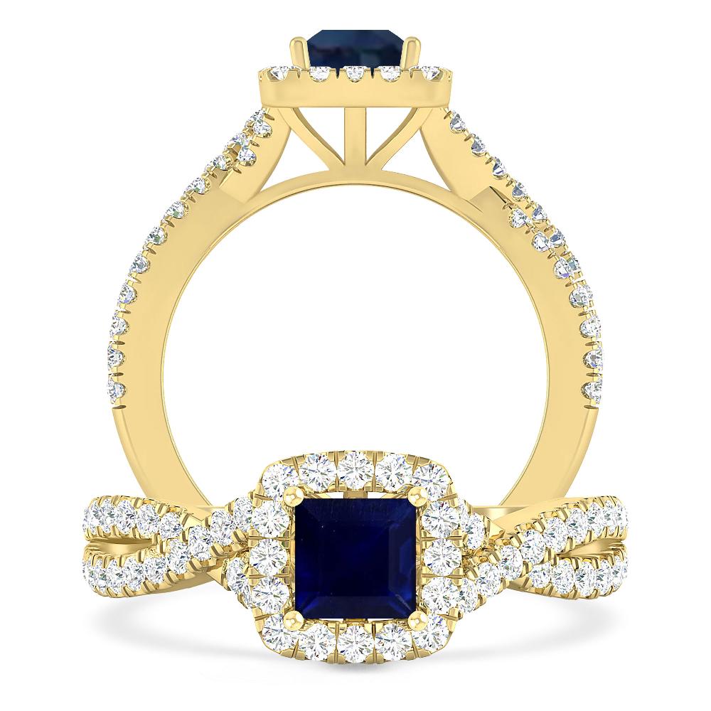 Yellow Gold - Sapphire