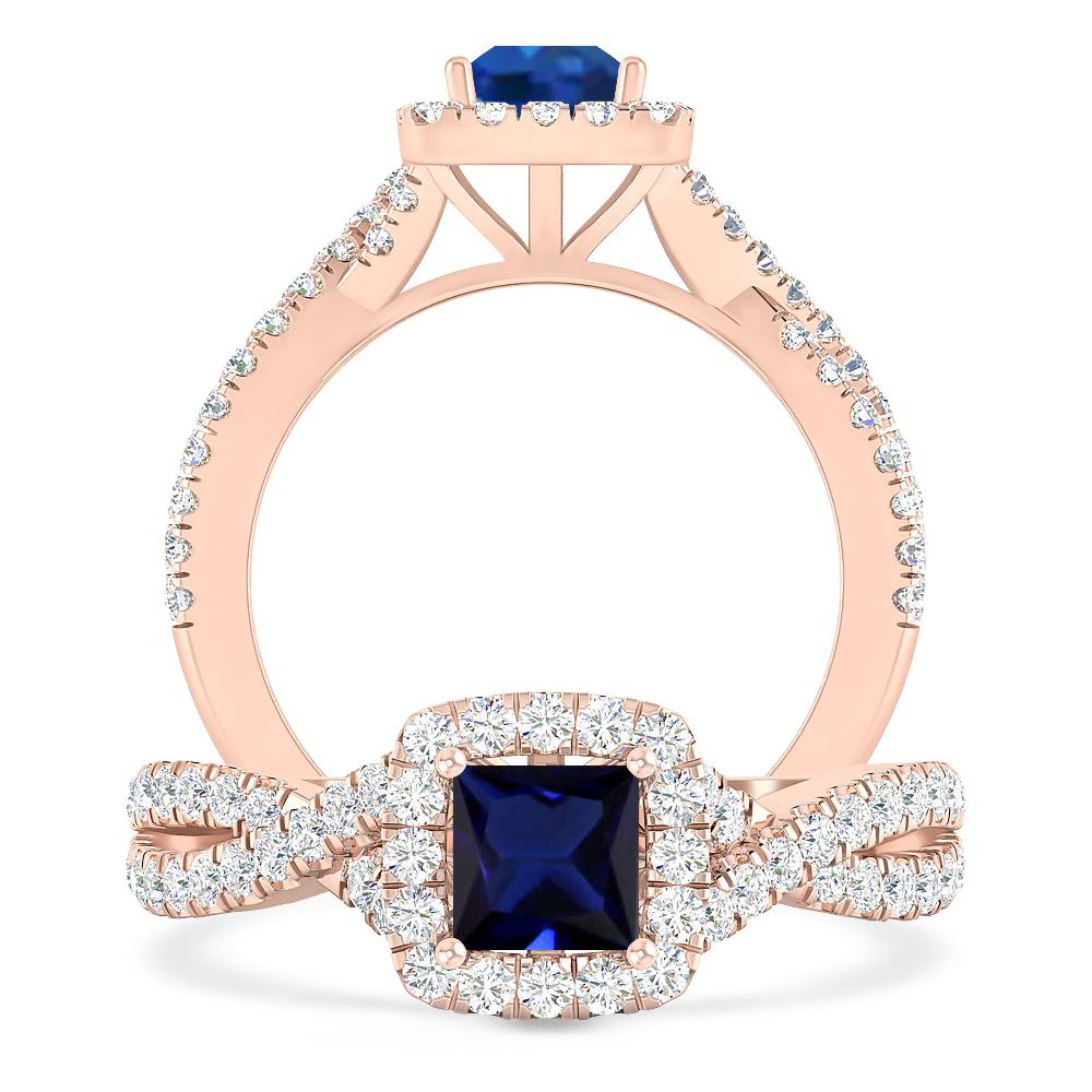 Rose Gold - Sapphire