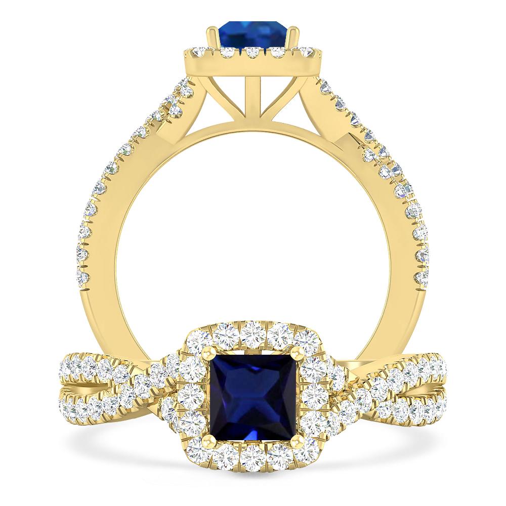 Yellow Gold - Sapphire