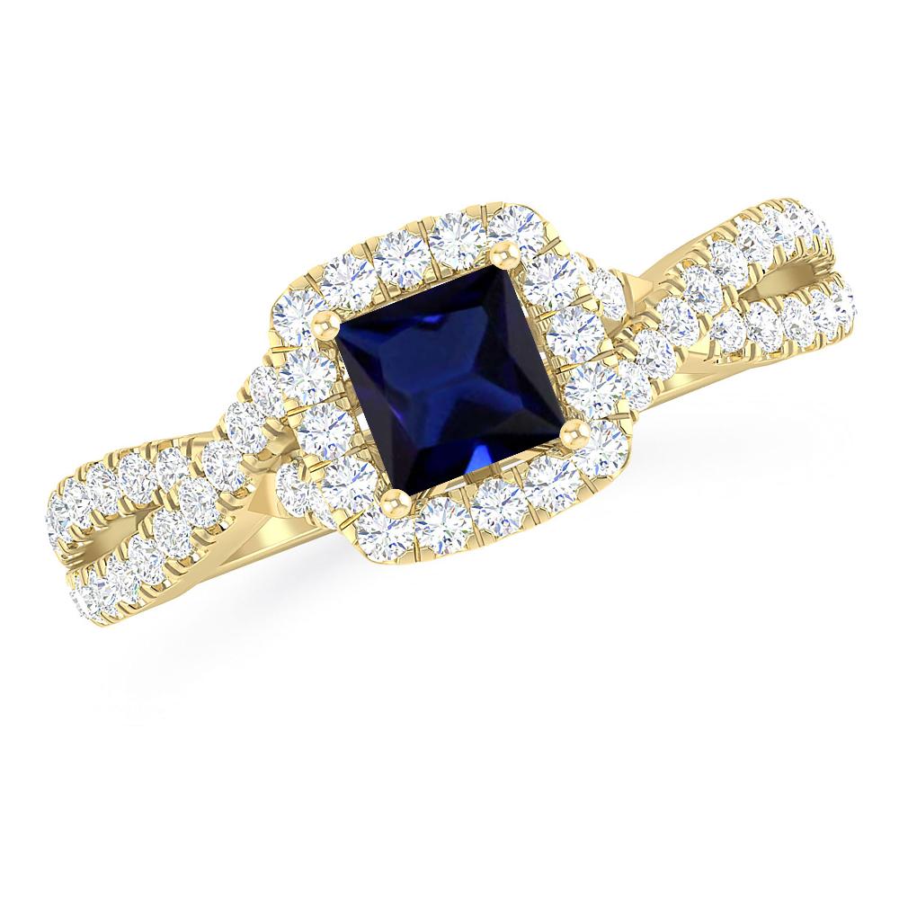 Yellow Gold - Sapphire