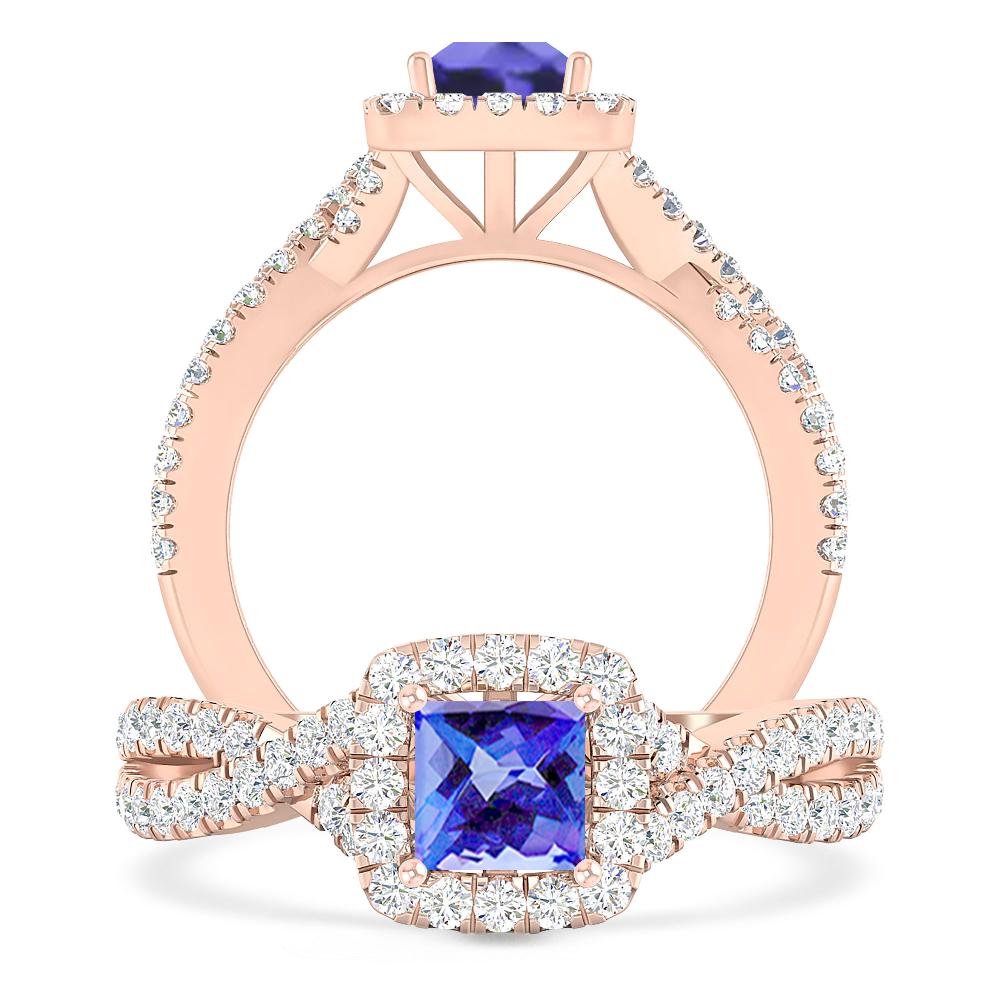 Rose Gold - Tanzanite