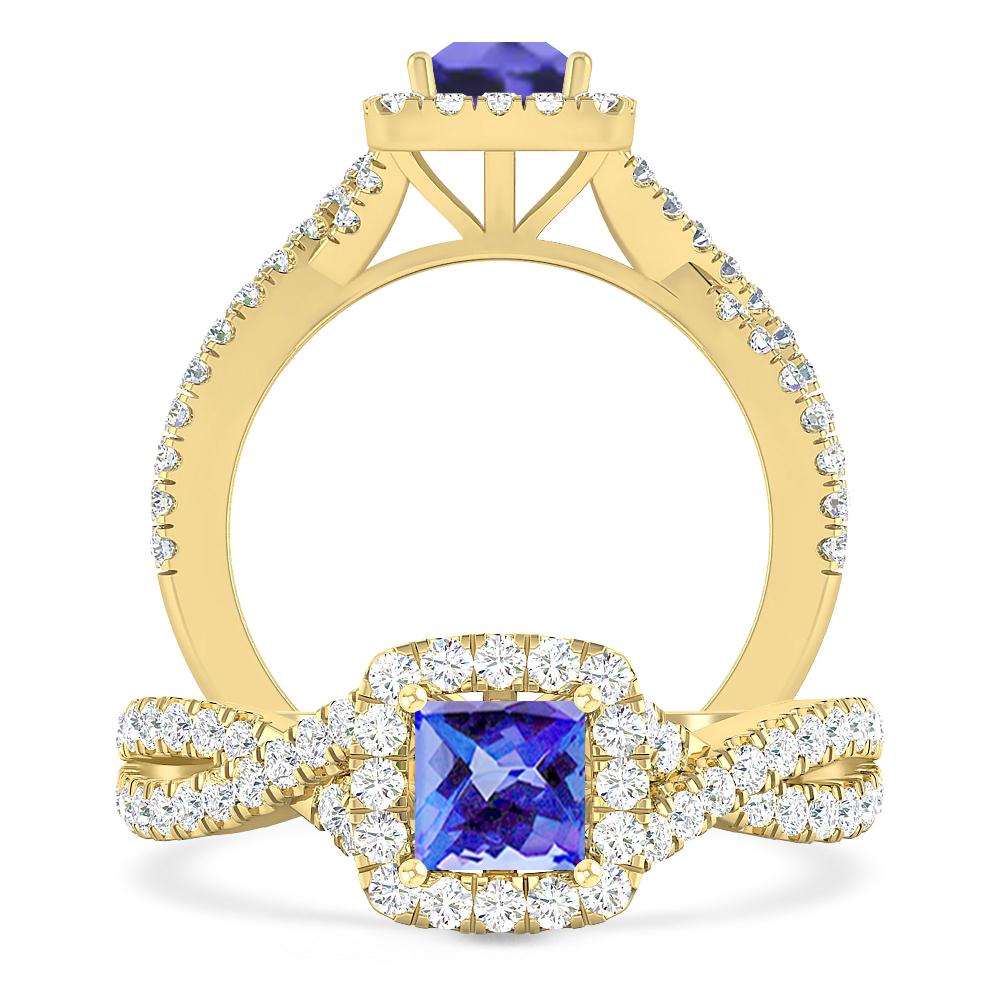 Yellow Gold - Tanzanite