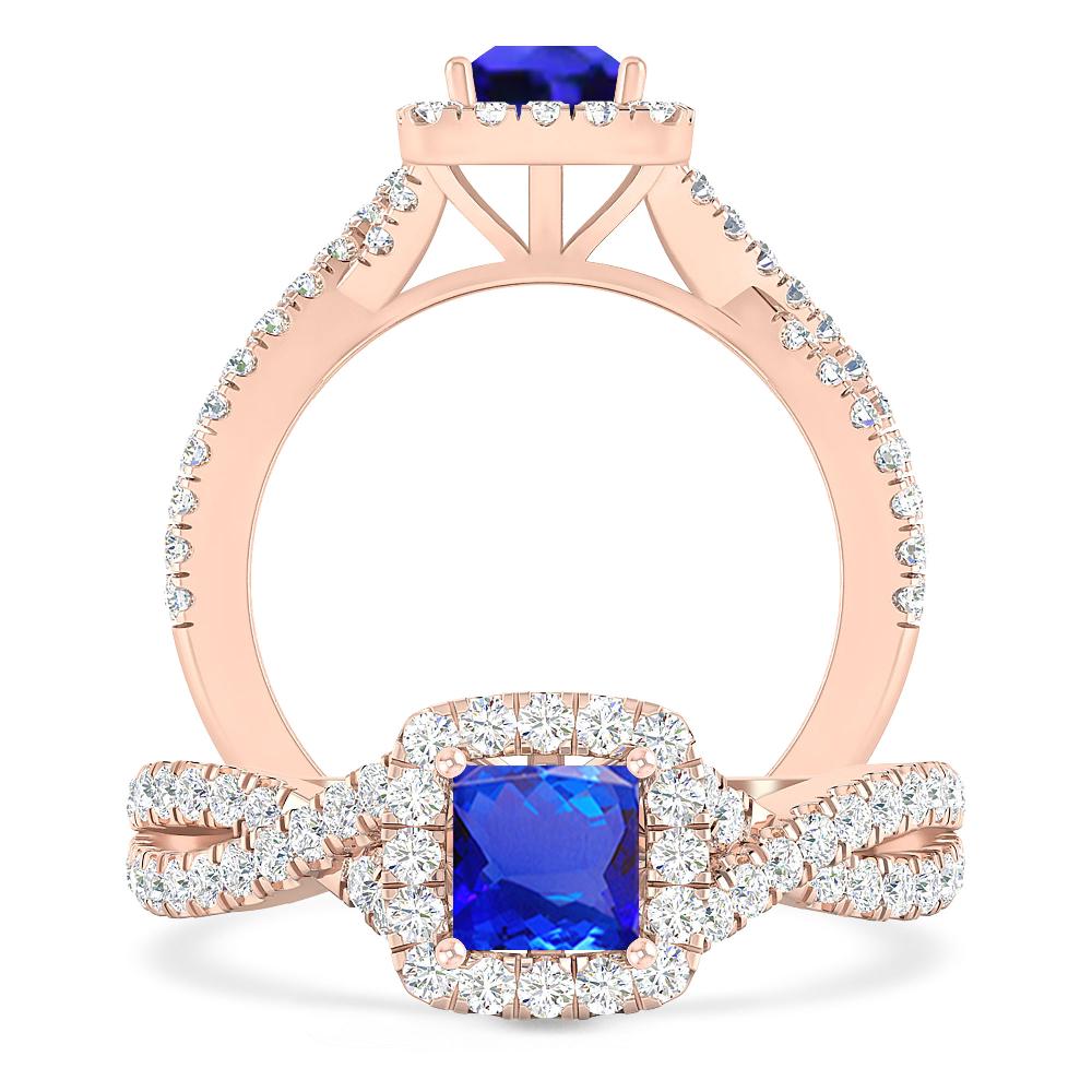 Rose Gold - Tanzanite