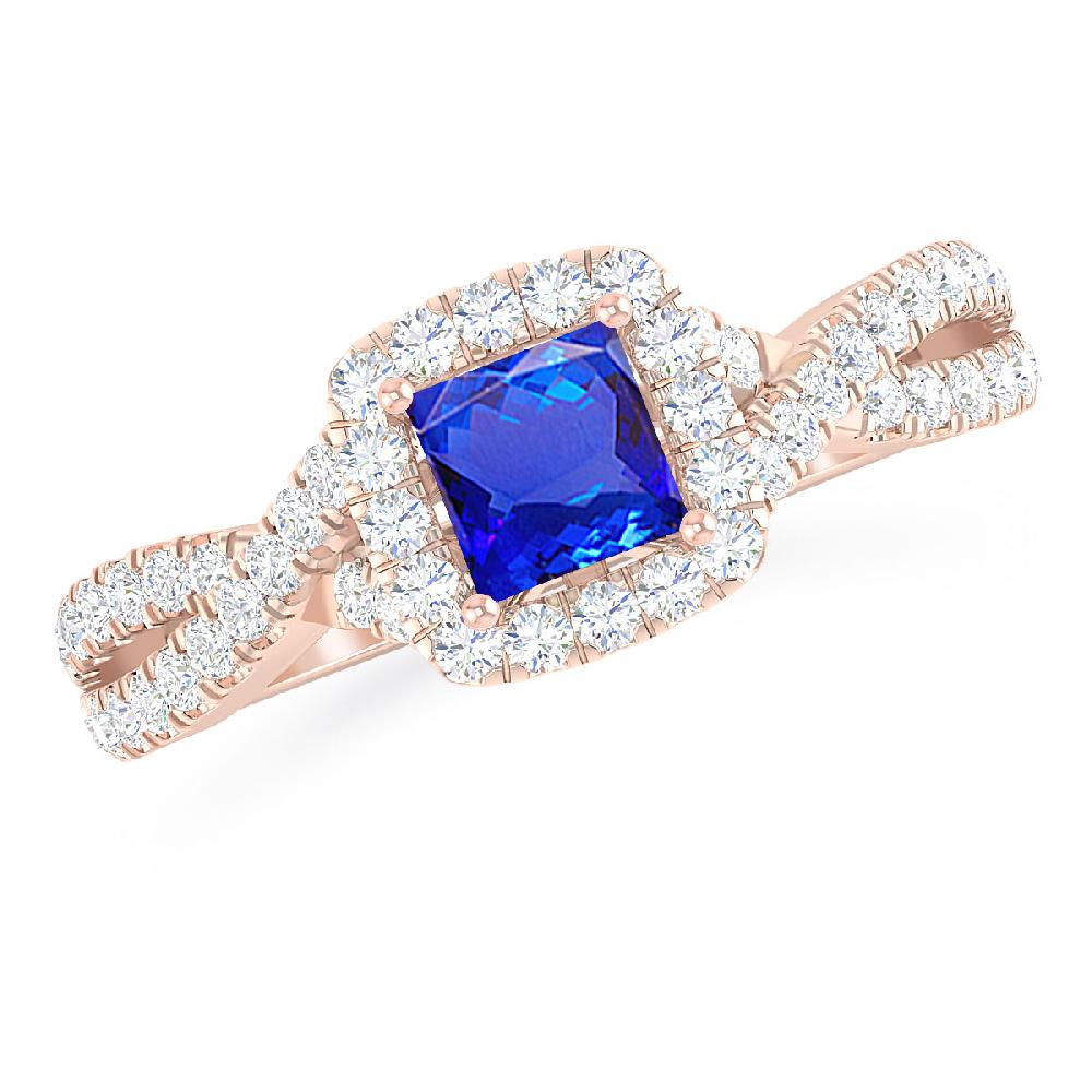 Rose Gold - Tanzanite