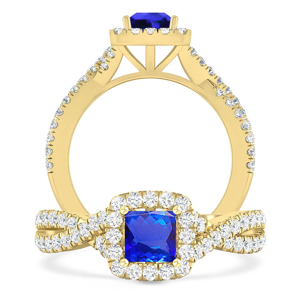 Yellow Gold - Tanzanite