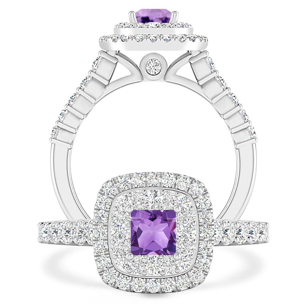 White Gold - Amethyst