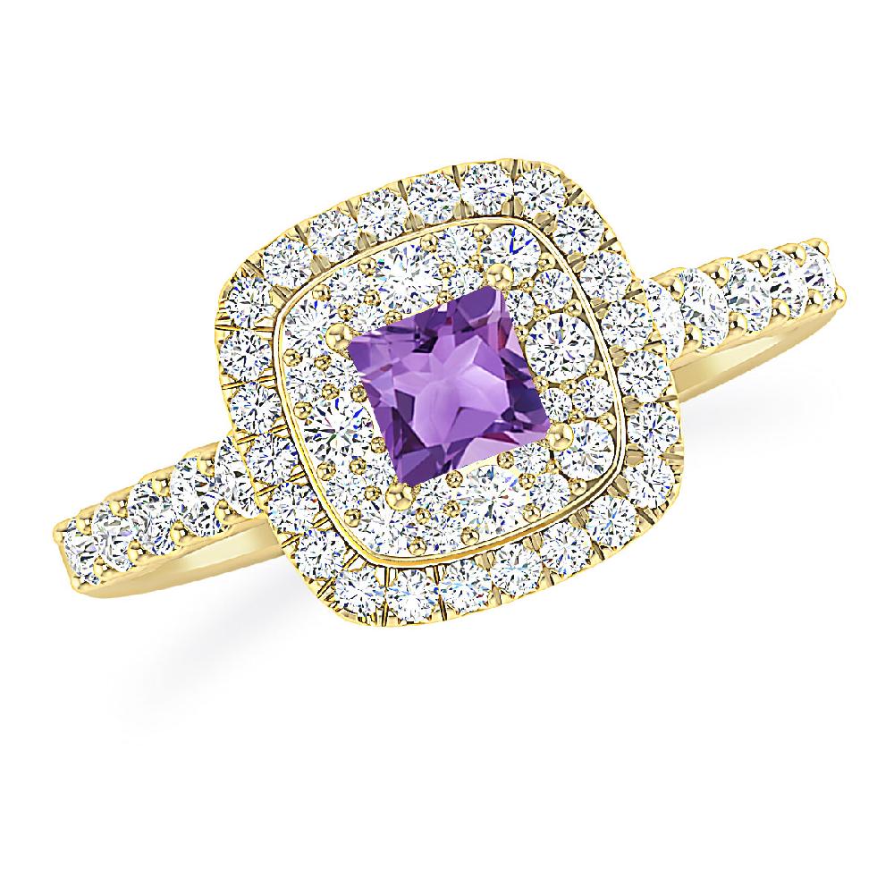 Yellow Gold - Amethyst