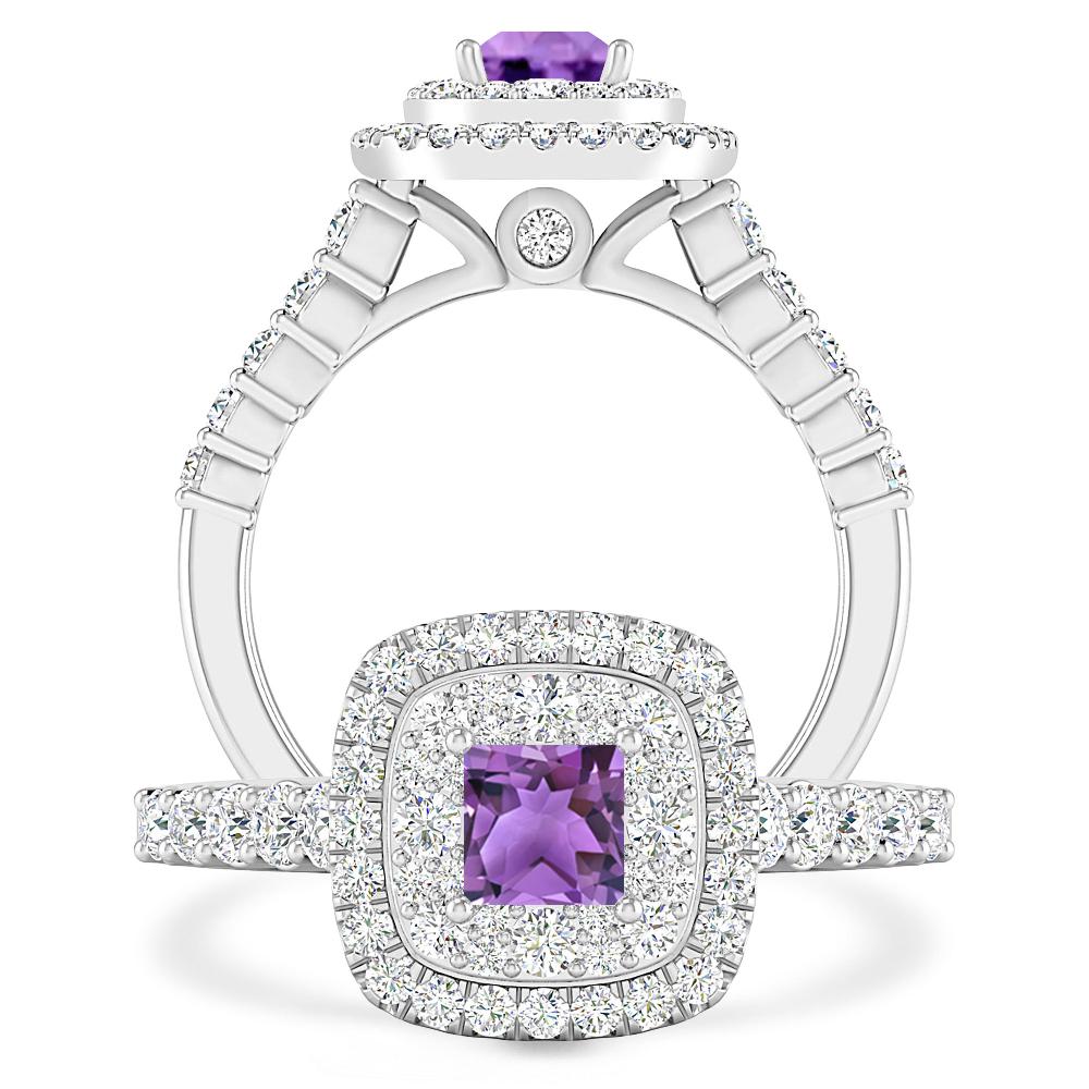 White Gold - Amethyst