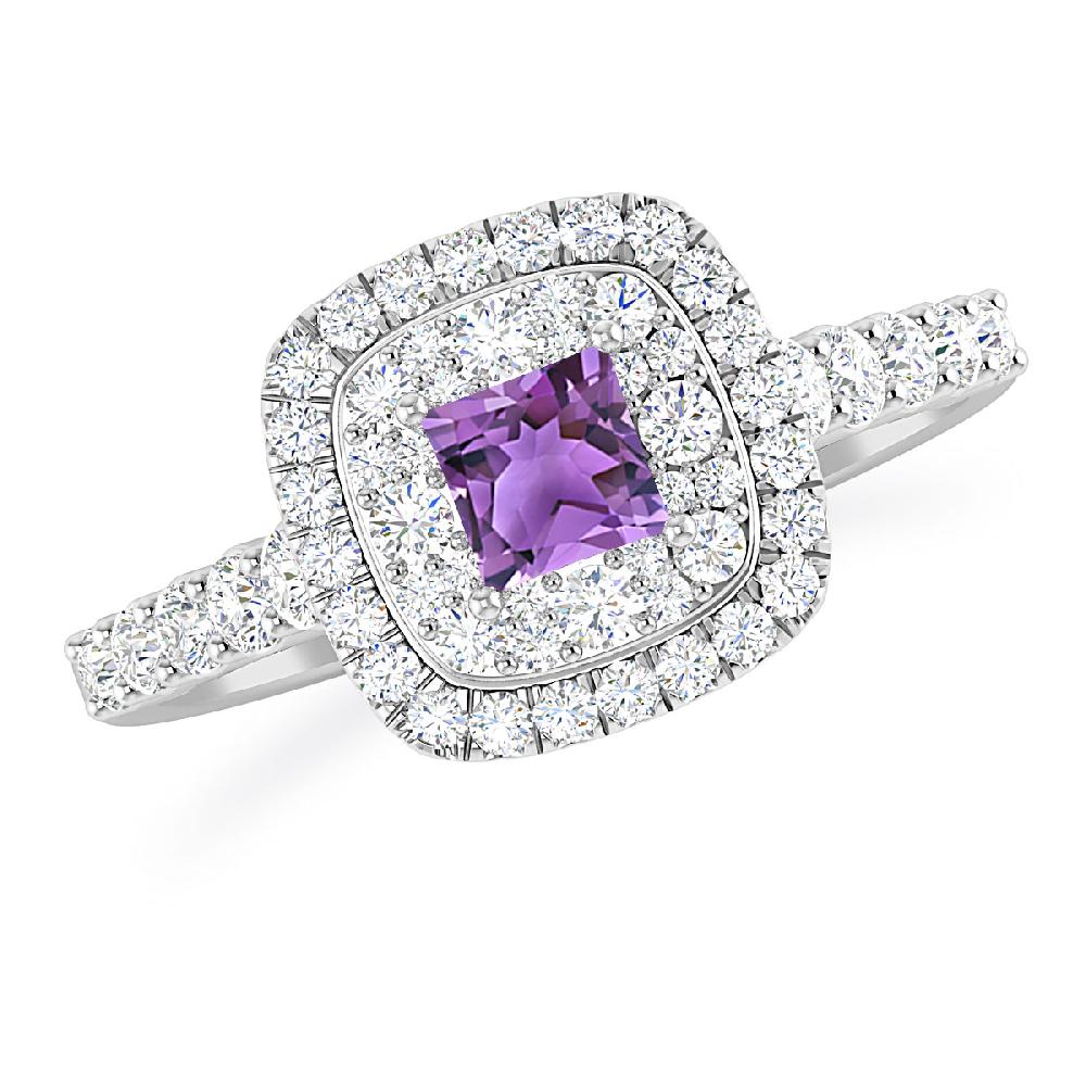 White Gold - Amethyst