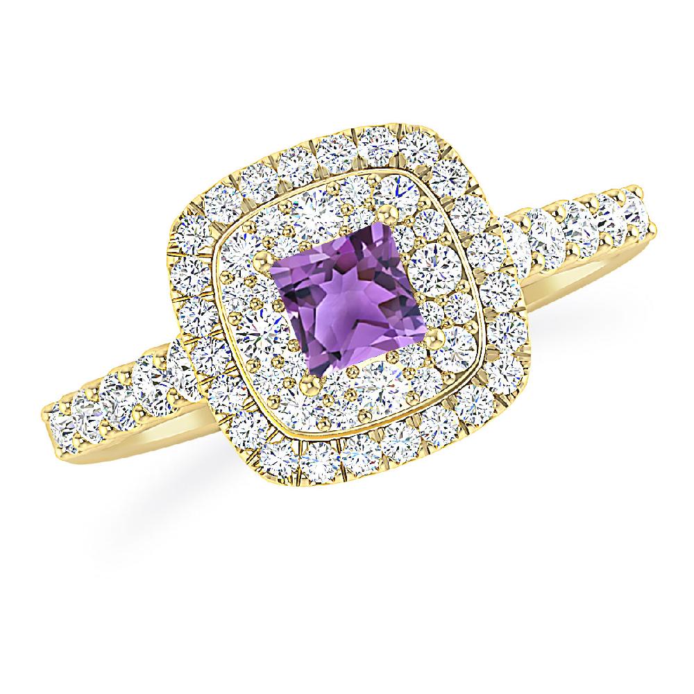 Yellow Gold - Amethyst