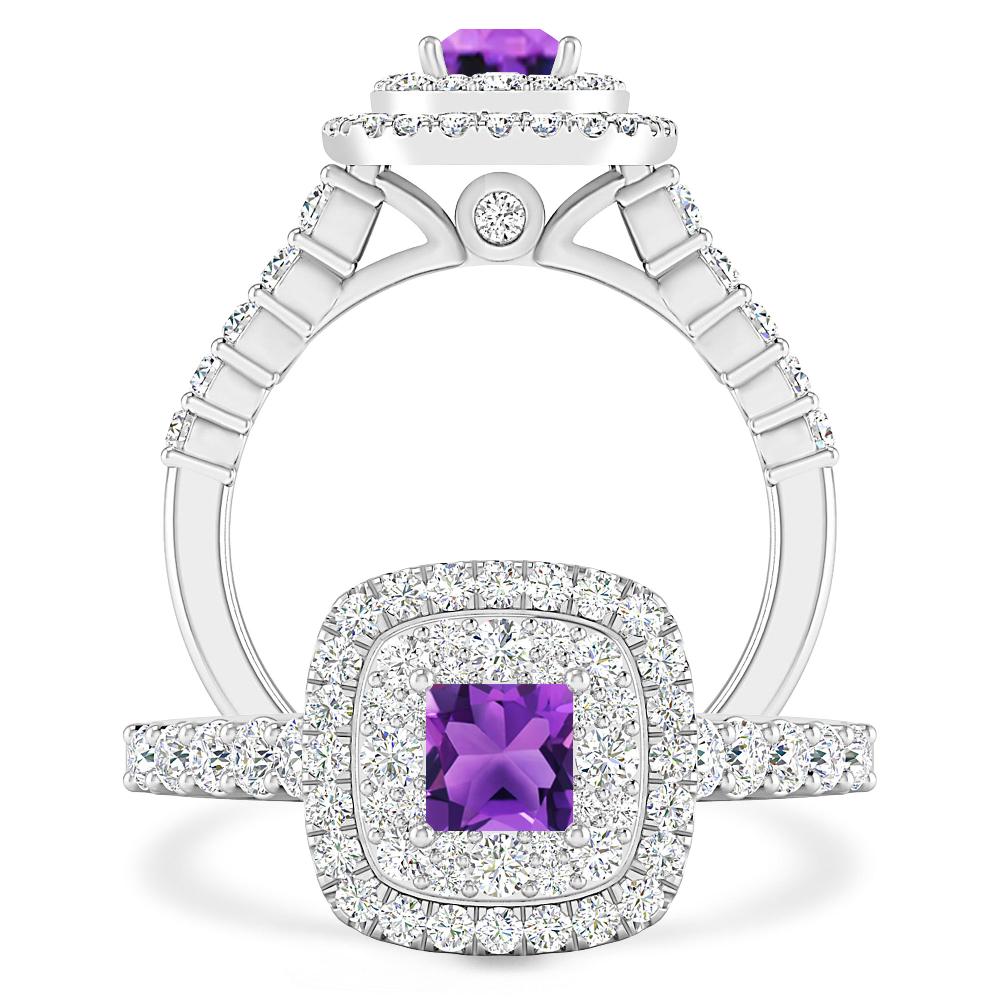 White Gold - Amethyst