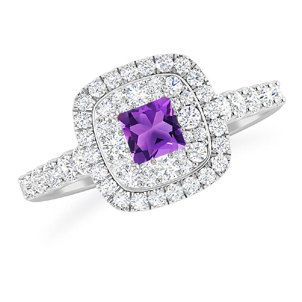 White Gold - Amethyst