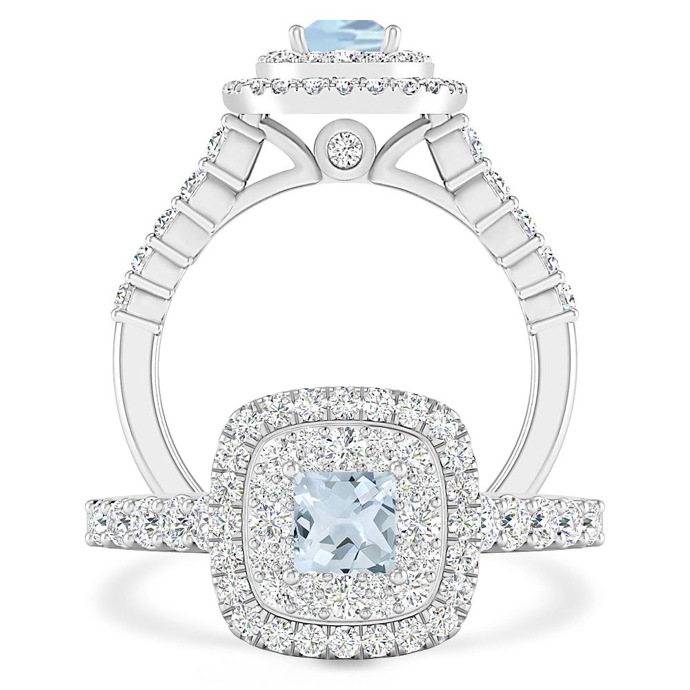 White Gold - Aquamarine