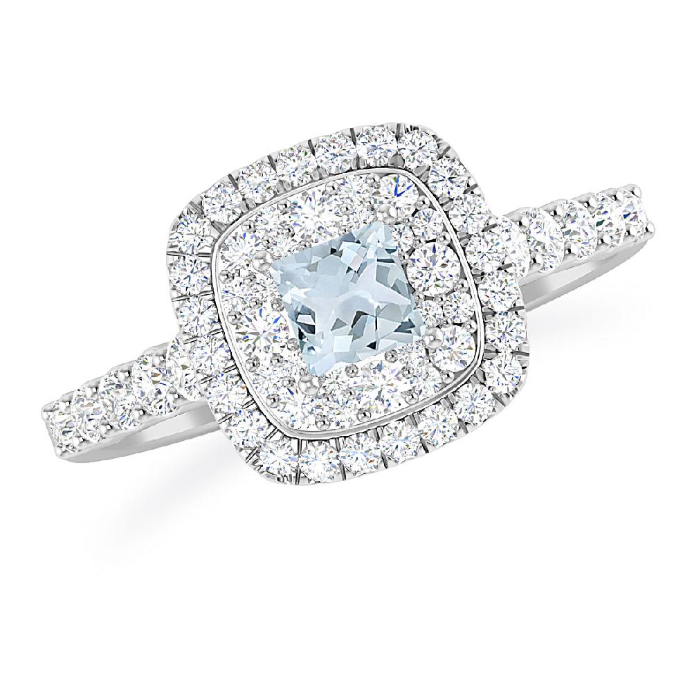 White Gold - Aquamarine