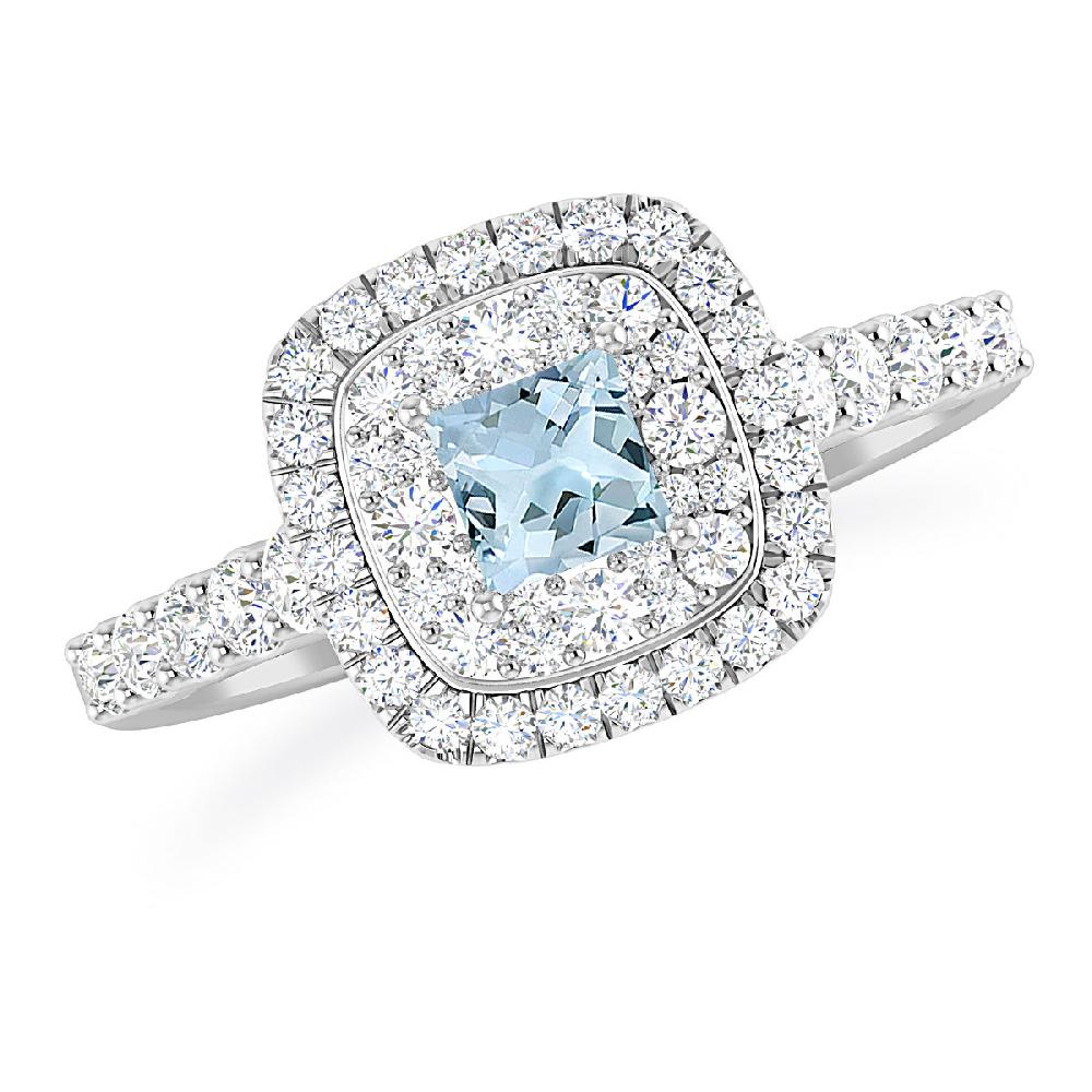 White Gold - Aquamarine