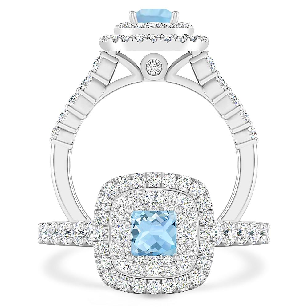 White Gold - Aquamarine
