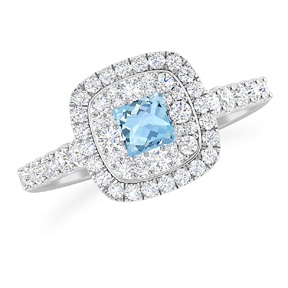 White Gold - Aquamarine