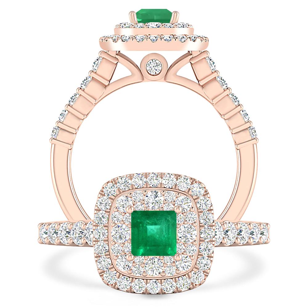Rose Gold - Emerald