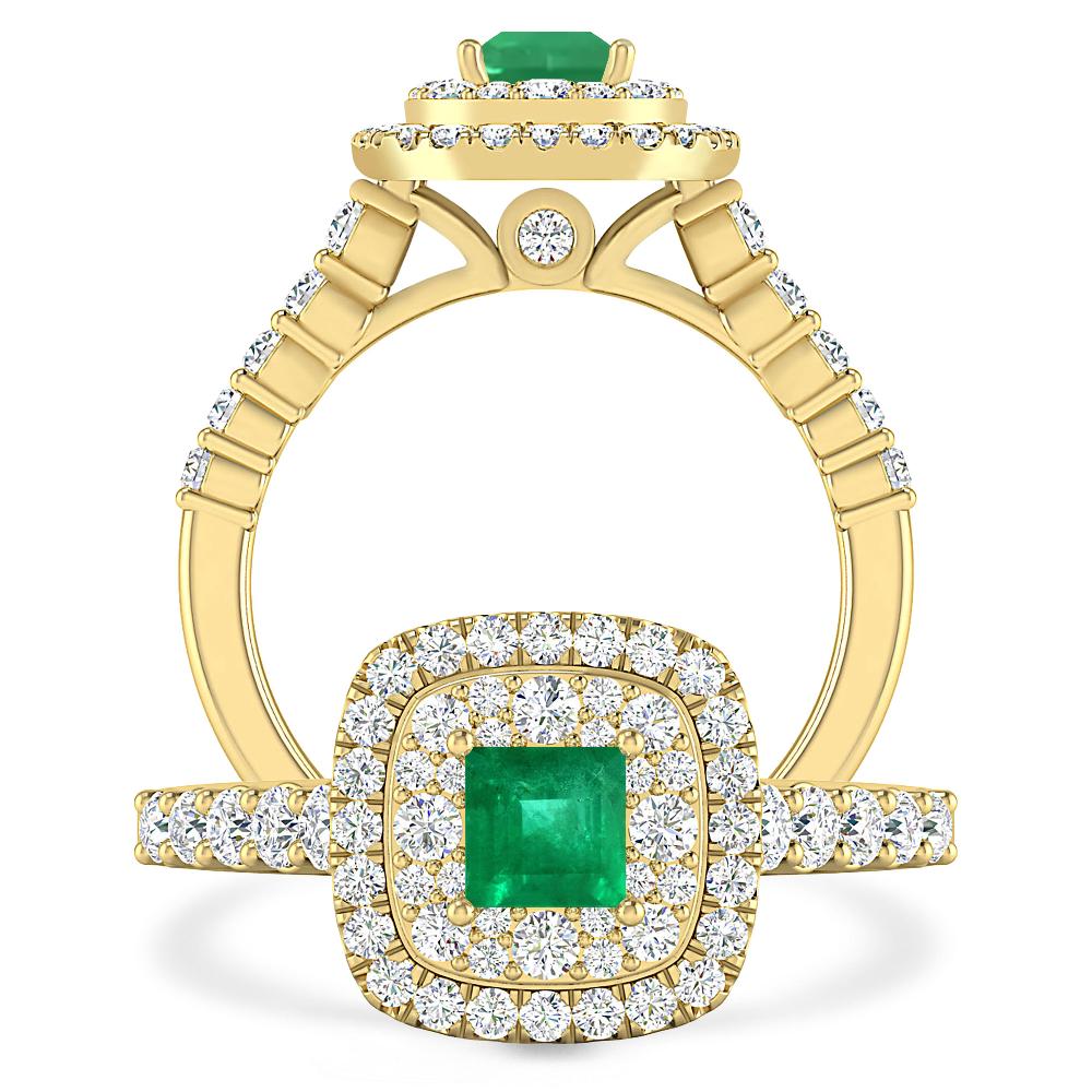 Yellow Gold - Emerald