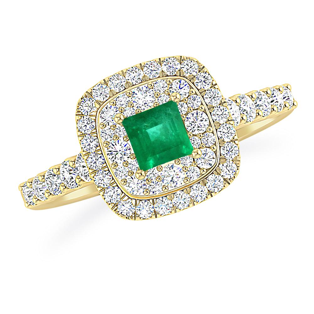 Yellow Gold - Emerald