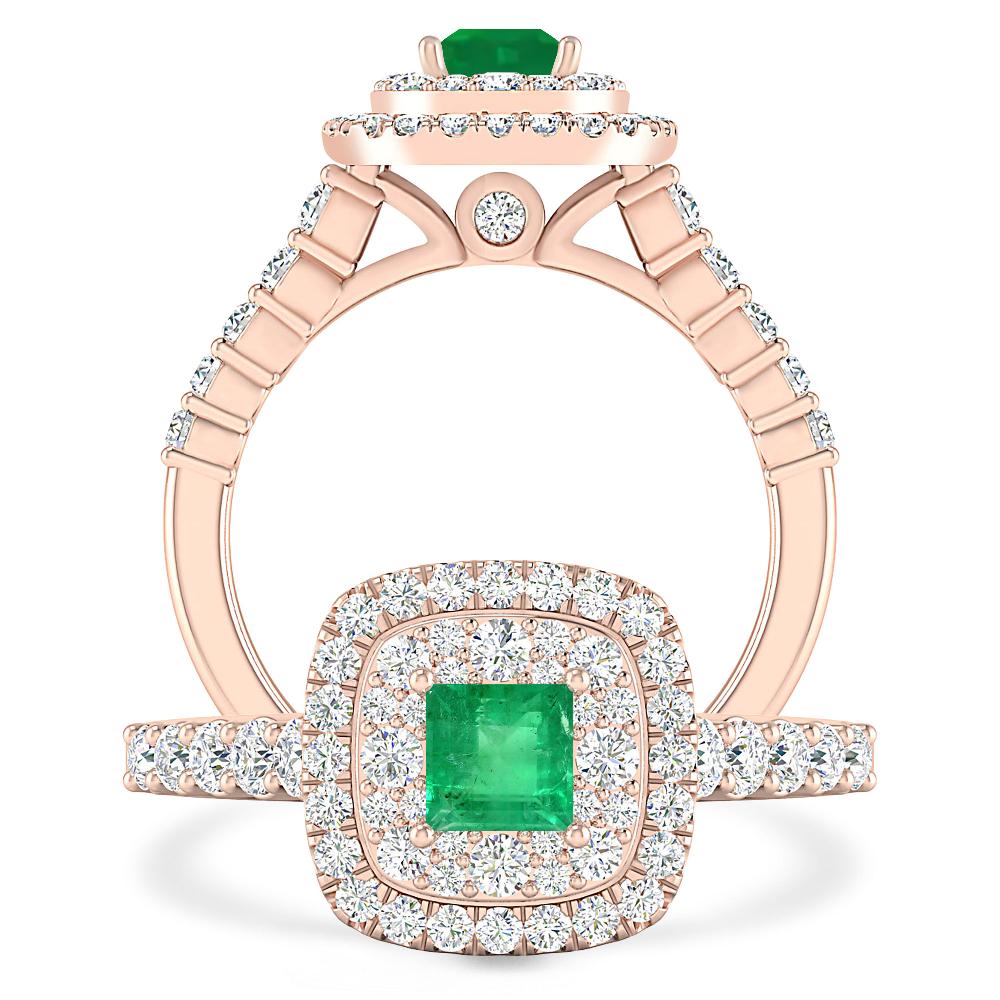 Rose Gold - Emerald