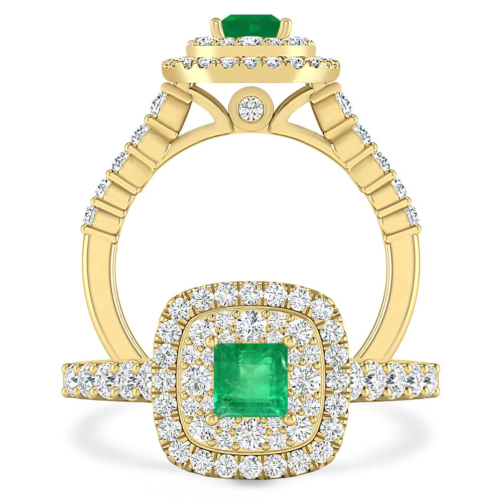 Yellow Gold - Emerald