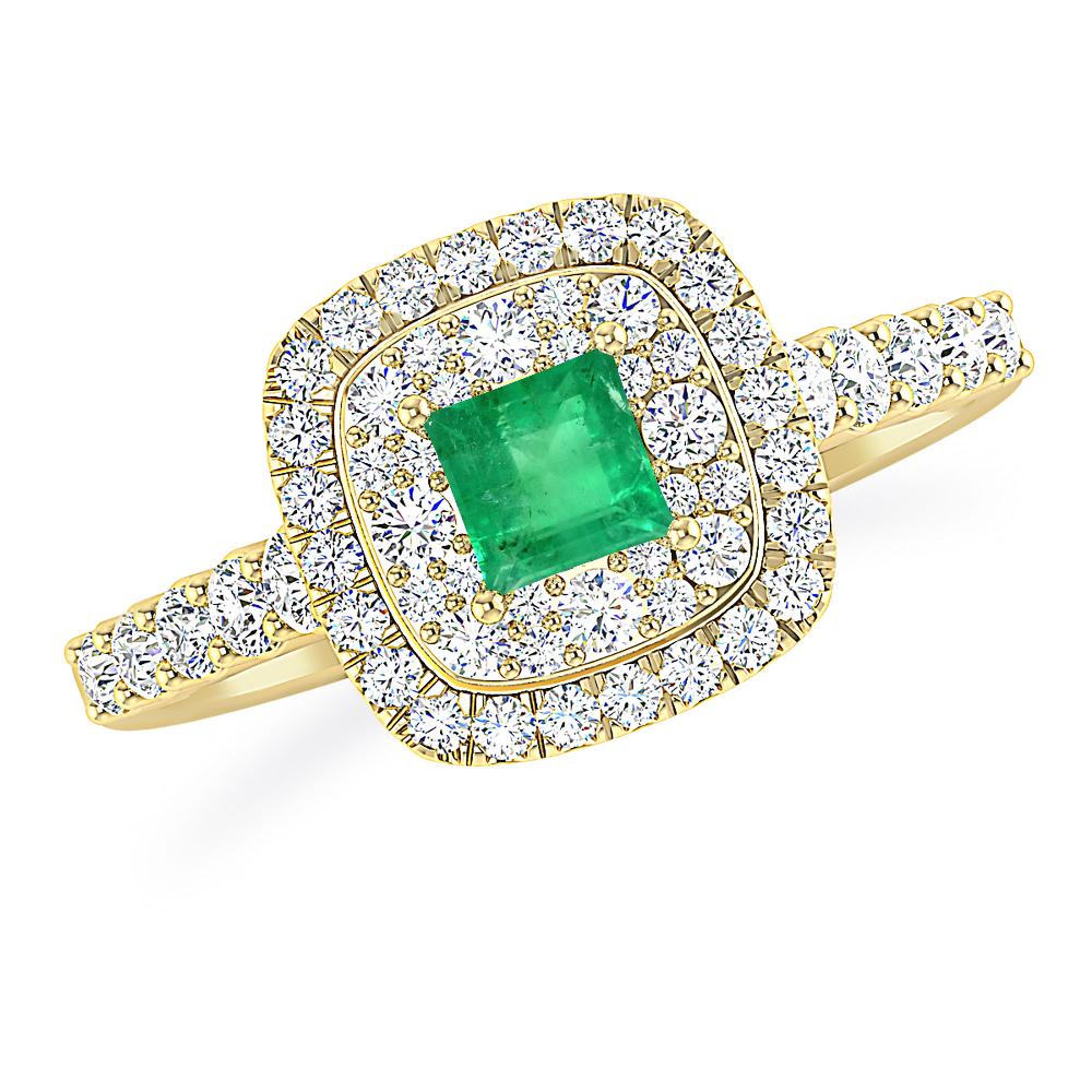 Yellow Gold - Emerald