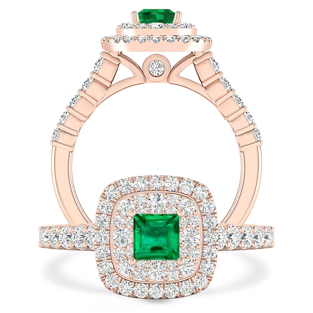 Rose Gold - Emerald