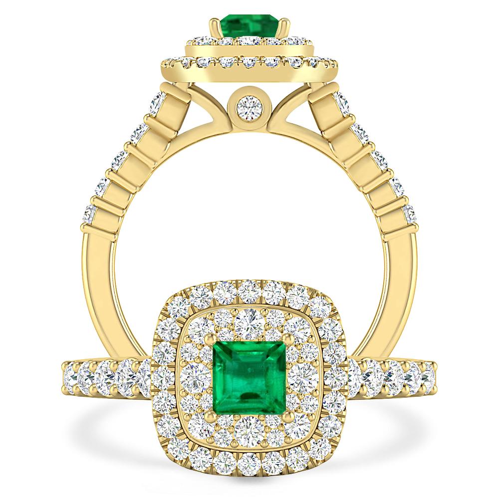 Yellow Gold - Emerald