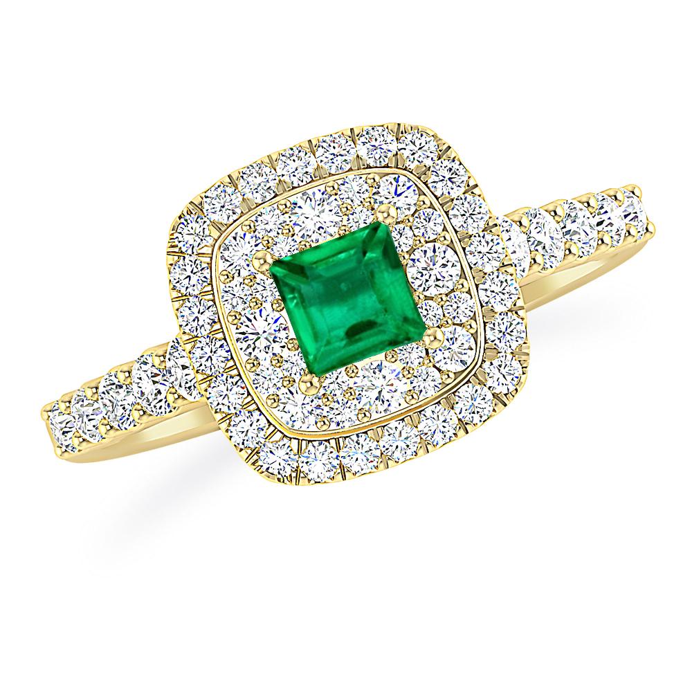 Yellow Gold - Emerald