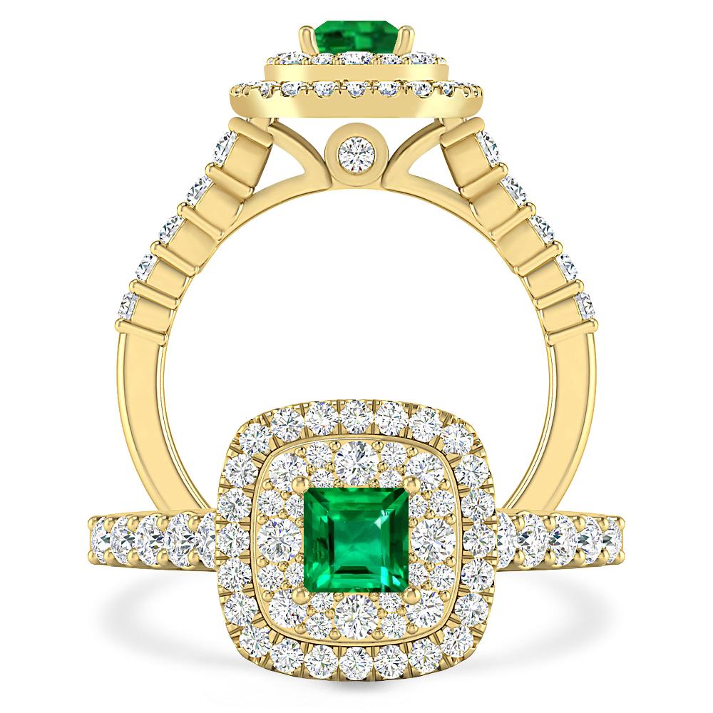 Yellow Gold - Emerald