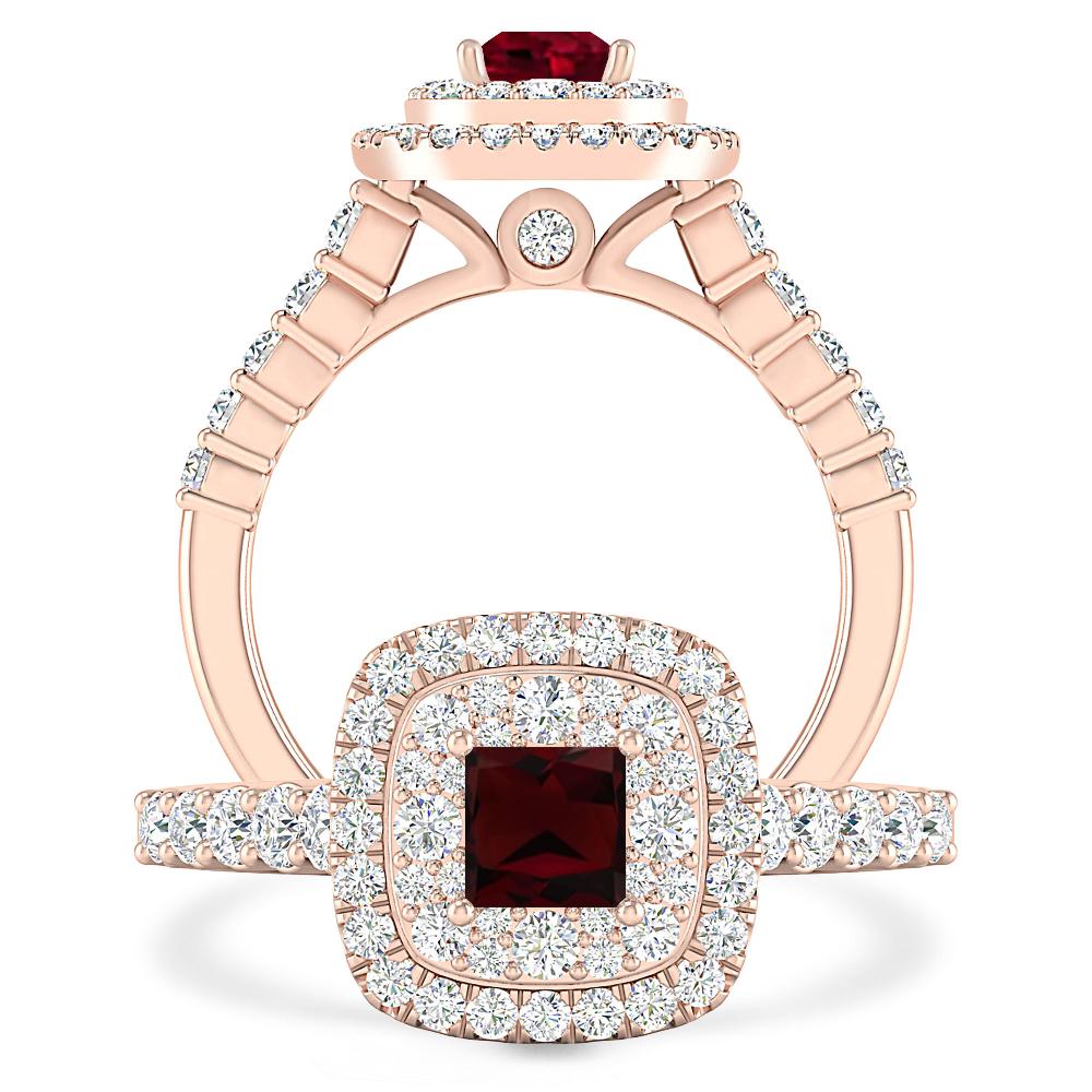 Rose Gold - Garnet